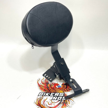 KOLEMO Adjustable Black Driver Backrest W/Pad 1997-2024 Harley Touring DCDT017