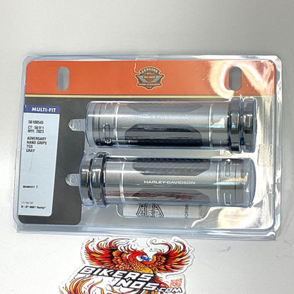 New Genuine Harley 2008-2025 Touring Dyna Softail Adversary Hand Grips 56100545