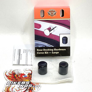 New Genuine Harley Large Black Rear Docking Hardware Cover Kit 48223-10
