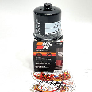 New K&N Oil Filter Black 2009-2022 Indian Polaris KN-199