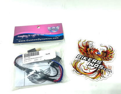 Custom Dynamics 1981-2025 Harley Hi Low Halo Ring Headlight Adapter CDTB-HLA-1