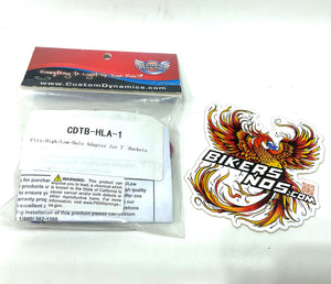 Custom Dynamics 1981-2025 Harley Hi Low Halo Ring Headlight Adapter CDTB-HLA-1