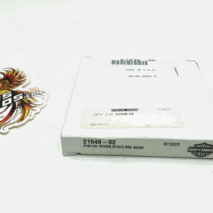 New Genuine Harley 2004-2022 Sportster XL 3.500" Piston Ring Kit 21948-02
