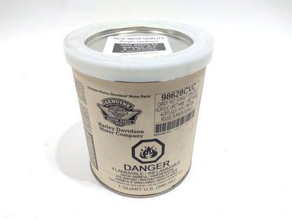 New Genuine Harley 1 Quart Candy Red Sunglo Topcoat Acrylic Urethane 98628CVC