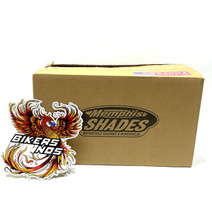 Memphis Shades  Road Warrior 7" Windshield Cafe Black Smoke MEP86401