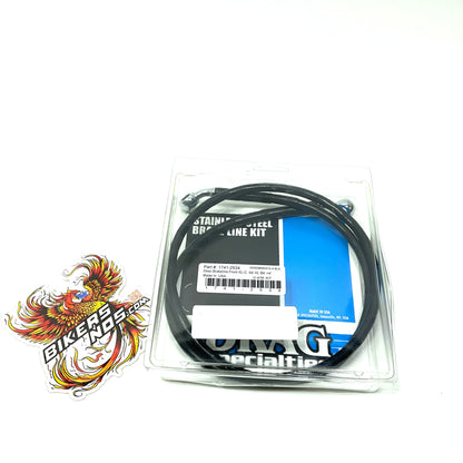 Drag Specialties 2004-2012 Harley Sportster Black 45.75" Brake Line 1741-2534