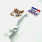 Parts Unlimited 1987-2009 Honda Wide Blade Brake Lever Chrome 0614-0179
