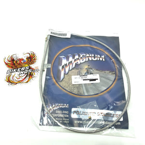 Magnum 1996-2017 Harley Big Twin Braided Throttle/Idle Cable 30" 5425