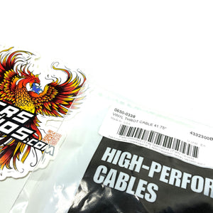 Drag Specialties 1996-2001 Harley Touring Black Throttle Cable 41-3/4" 0650-0338
