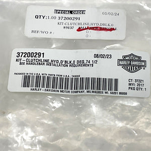Genuine Harley 2017-2020 Touring Hydraulic Clutch Line Banjo 0° 74.5" 37200291