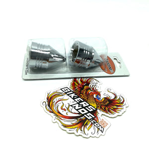 Avon Grips 2007-2020 Harley Front Axle Nut Cover Chrome Spike 1" AXL-SPK-CH