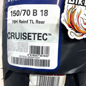 Metzeler Cruisetec Reinforced Rear Motorcycle Tire 150/70B18 76H 3578200
