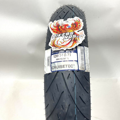 METZELER 21" Front Blackwall Motorcycle Tire Cruisetec 120/70B21 68H 4194900