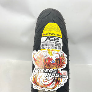 DUNLOP Front Blackwall Motorcycle 17" Tire AE2 130/80B17 65H 45252454  0305-1036