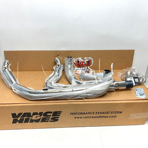 Vance Hines Dresser Duals Header Black Exhaust 2017-2025 Harley Touring 47351