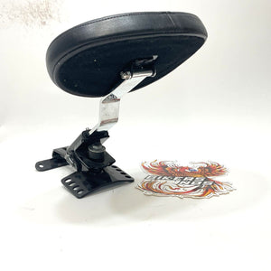 Aftermarket rider backrest pad and bracket 2009-2024 Harley Touring