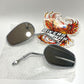 Genuine Harley 1982 Up Short Stem Teardrop Chrome Mirrors 91845-03 91840-03