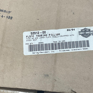 New Genuine Harley Heritage 1986-2006 Softail Passenger Pillion Seat 52912-00