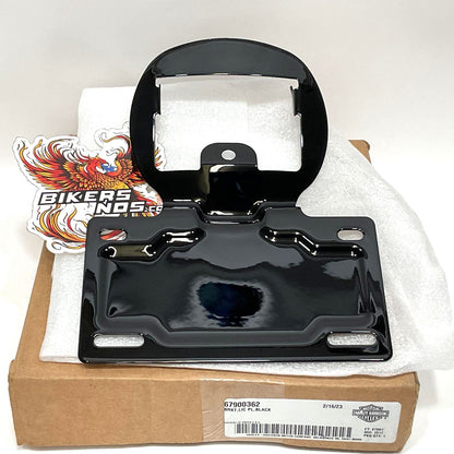 NEW Harley 2009-2024 Touring License Plate Brackett relocation Black 67900362