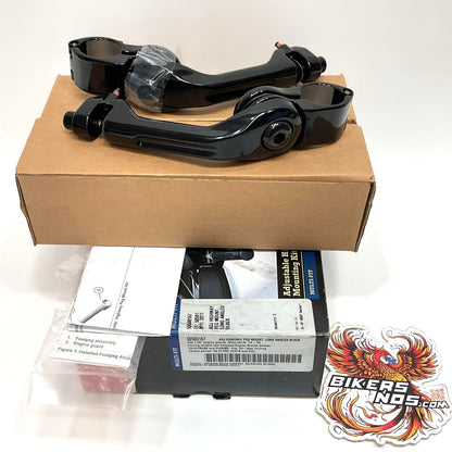New Genuine Harley 1.25" Long Angled Adjustable Highway Peg Mount Kit 50500167
