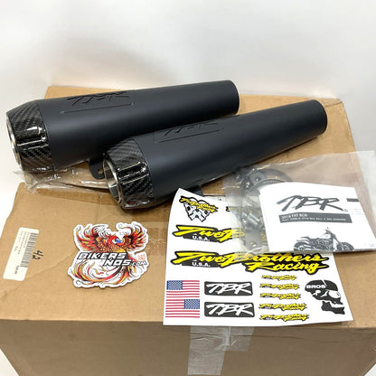 Two Brothers Racing Black 3" Shorty Slip-on 2018-2024 Fat Bob 005-5040499D-B