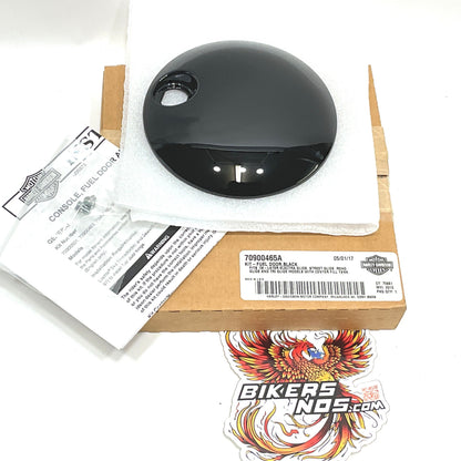 New Genuine Harley 2008 Up Touring Gloss Black Console Fuel Door 70900465