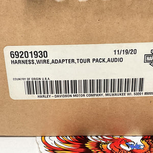 New Genuine Harley Tour Pack Speaker Interconnect Harness 69201930