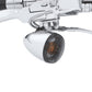 NEW Genuine Harley Smoked Bullet Turn Signal Lens 1157 Bulb Kit 69208-09