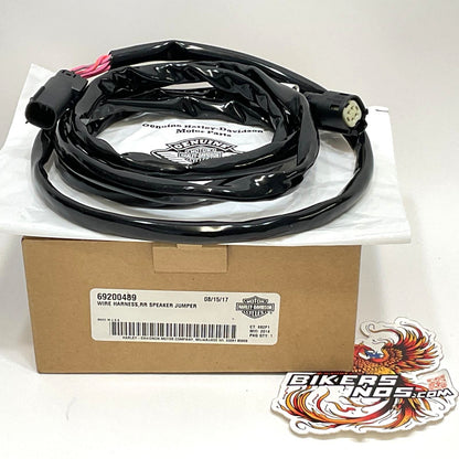 NEW Genuine Harley Boom 2014-2023 Audio Rear Speaker Jumper Harness 69200489