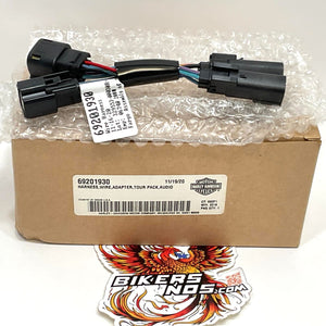 New Genuine Harley Tour Pack Speaker Interconnect Harness 69201930