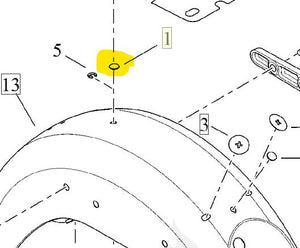 New Genuine Harley B&S Seat Hole Fender Plug 761