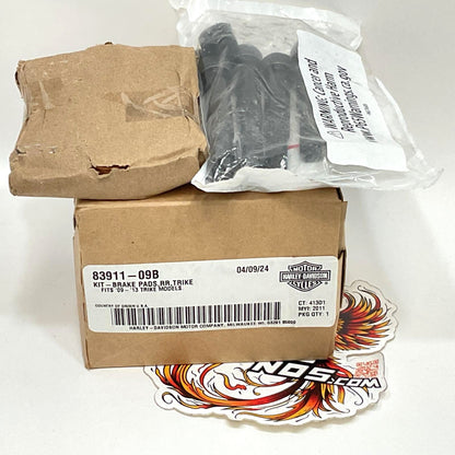 New Genuine Harley Trike Rear Brake Pad Kit 2009-2013 Tri-Glide 83911-09B