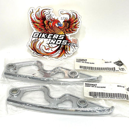 New Genuine Harley 2014-2023 Touring Chrome Saddlebag Support Inserts 90200547