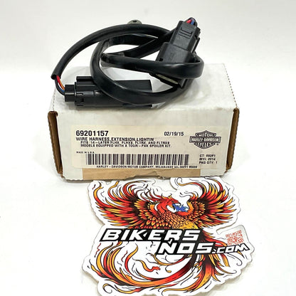 New Genuine Harley 2014-2025 Tour Pak Spoiler LED Light Wiring Harness 69201157