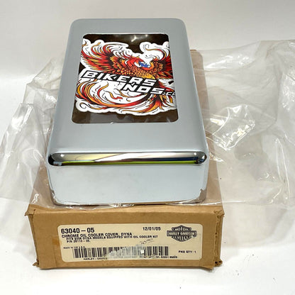 New Genuine Harley 1999-2006 Dyna Chrome Oil Cooler Cover 63040-05