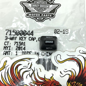 New Genuine Harley 2017-2023 Road King 3 Way Cruise Key Cap Black 71500044