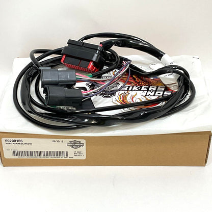 New Genuine Harley 2006-2013 Touring Wire Harness Radio 69200106