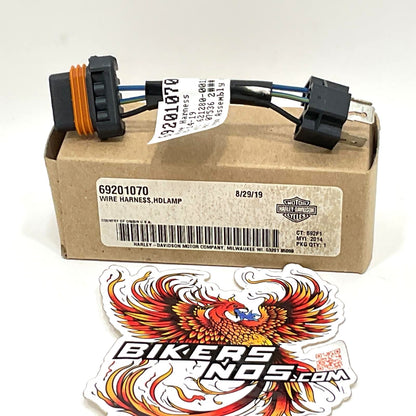 New Genuine Harley LED Headlamp Headlight Converter Wire Harness 69201070