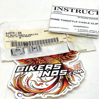 New Genuine Harley 1984 Up Throttle Cable Clip 91274-04
