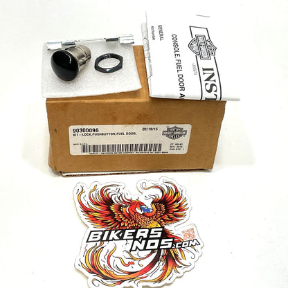 New Genuine Harley Black 2008-2025 Touring Fuel Door Push Button 90300096