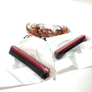 New Genuine Harley 2017-2023 Touring Set of 2 Saddlebag Red Reflectors 67900256