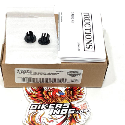 New Genuine Harley 2023 Up Touring Fairing Mirror Plug Kit 57300413