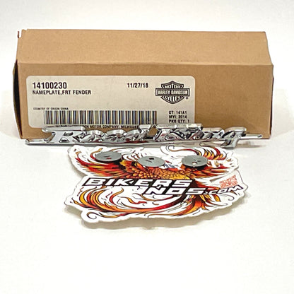 NEW Genuine Harley 2014-2022 Road King Fender Badge 14100230