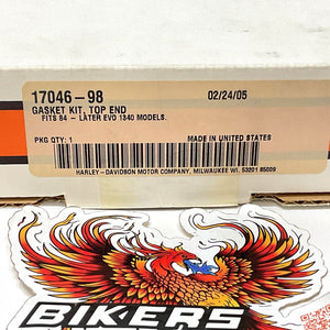 New Genuine Harley Screamin Eagle 1984-1998 1340 EVO Top-End Gasket Kit 17046-98