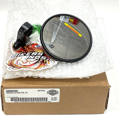 New Genuine Harley 2021 Up Sportster RH Nightster Bar End Mirror 56000266
