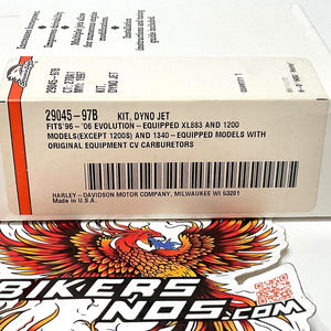 New Genuine Harley 1996-2006 Sportster EVO Dynajet Kit 29045-97B