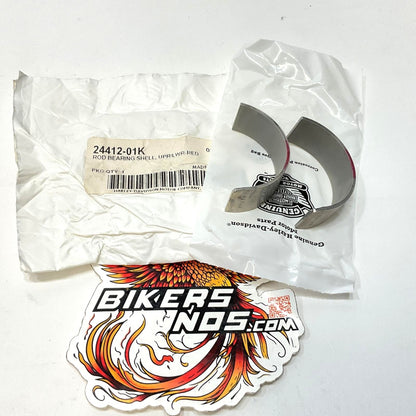 New Genuine Harley 2002-2017 V-Rod Rod Bearing Shell (Red) 24412-01K