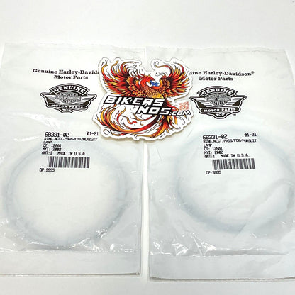 New Genuine Harley 1996-2025 Touring 2pc Passing Aux Lamp Nest Rings 68331-02