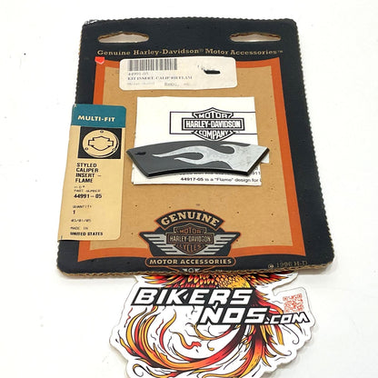 New Genuine Harley Right Front Black Flames Caliper Insert 44991-05