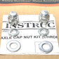 NEW Genuine Harley Touring Softail Chrome Front Fork Axle Retainer Nuts 45813-03